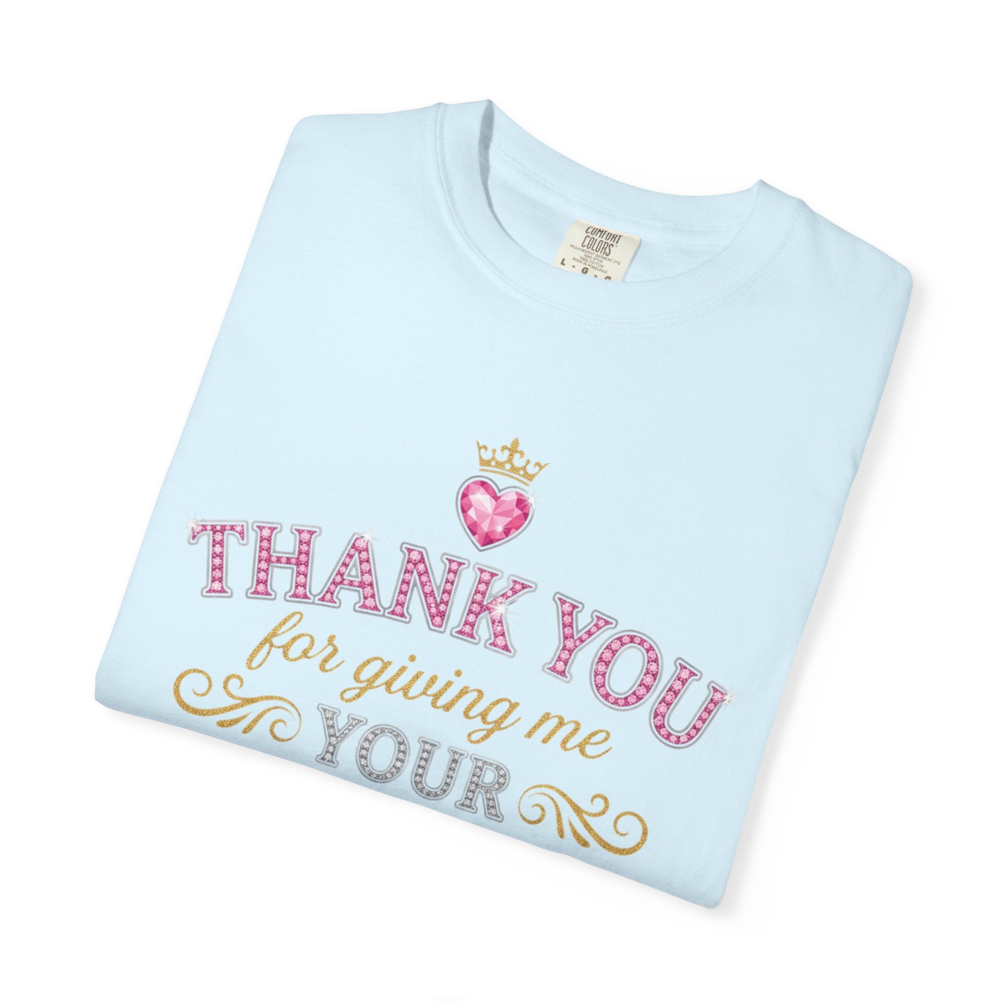 Thank You For Giving Me Your Heart T-Shirt — Romantic Heart Graphic Valentine’s Tee
