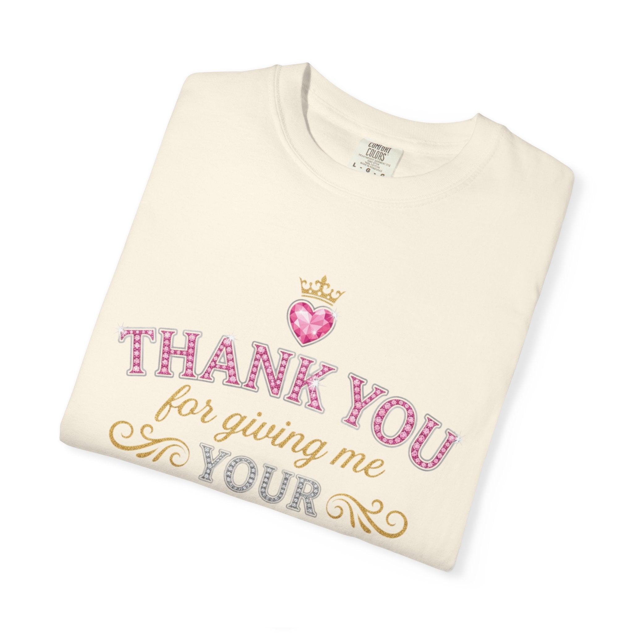 Thank You For Giving Me Your Heart T-Shirt — Romantic Heart Graphic Valentine’s Tee