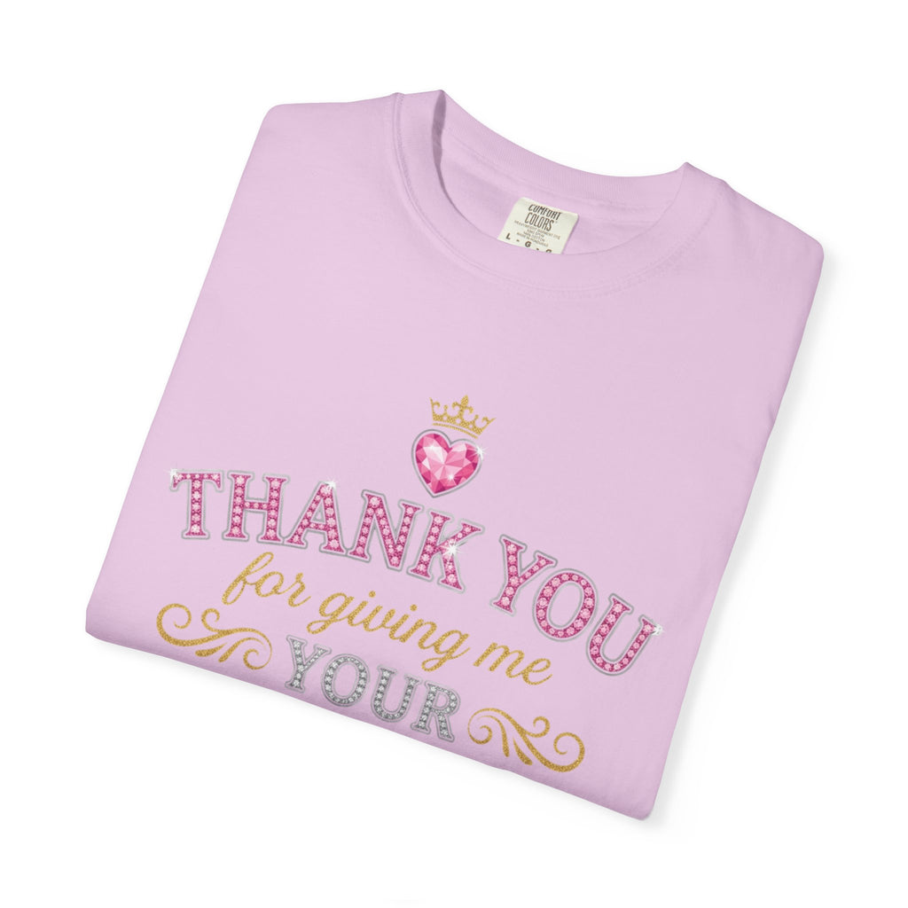 Thank You For Giving Me Your Heart T-Shirt — Romantic Heart Graphic Valentine’s Tee