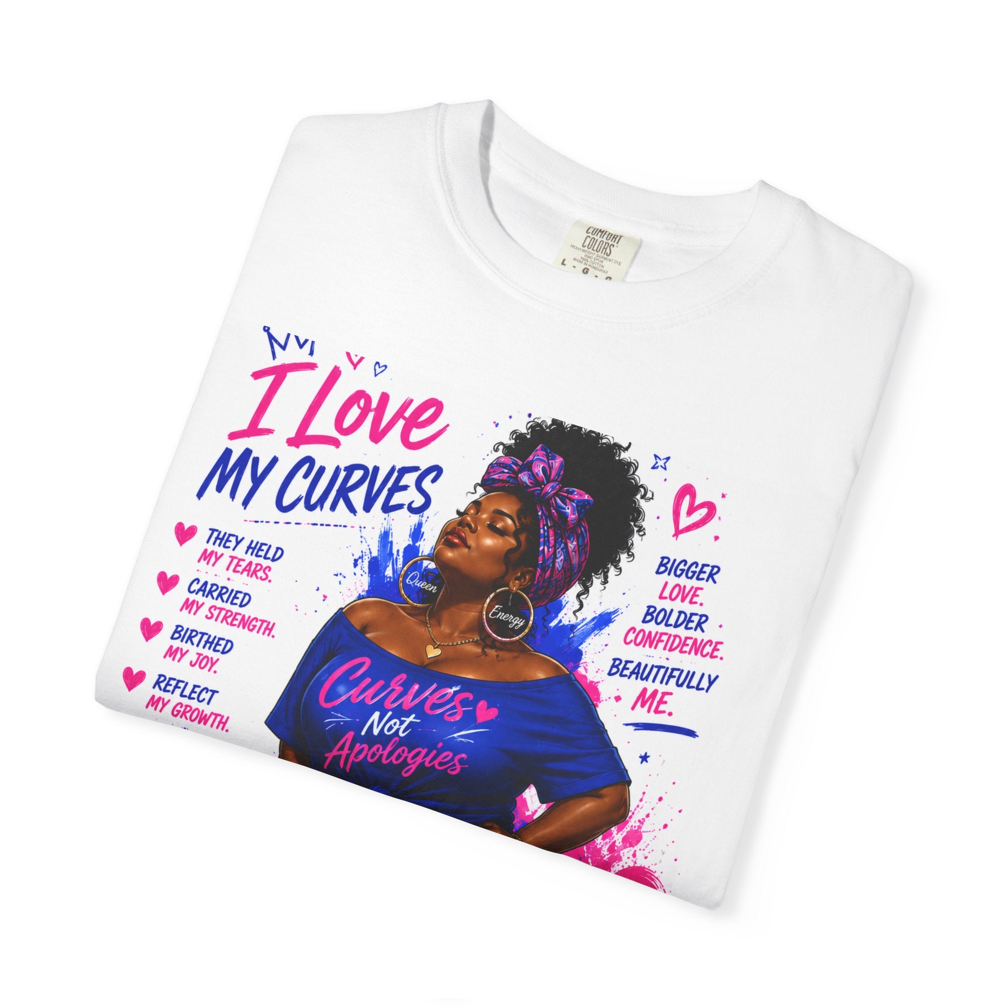 Curves Are My Power T-Shirt — I Love My Curves Plus-Size Empowerment Tee