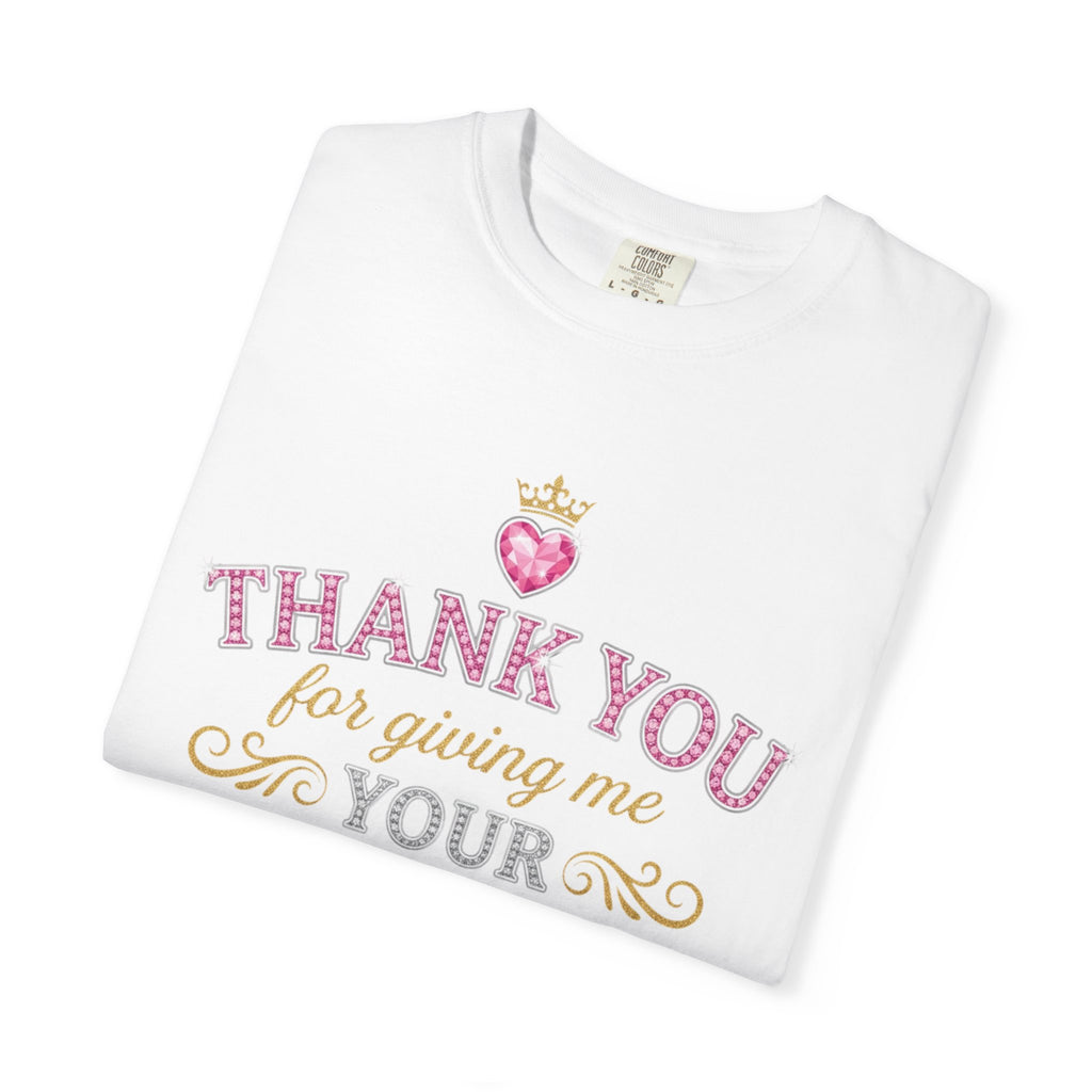 Thank You For Giving Me Your Heart T-Shirt — Romantic Heart Graphic Valentine’s Tee