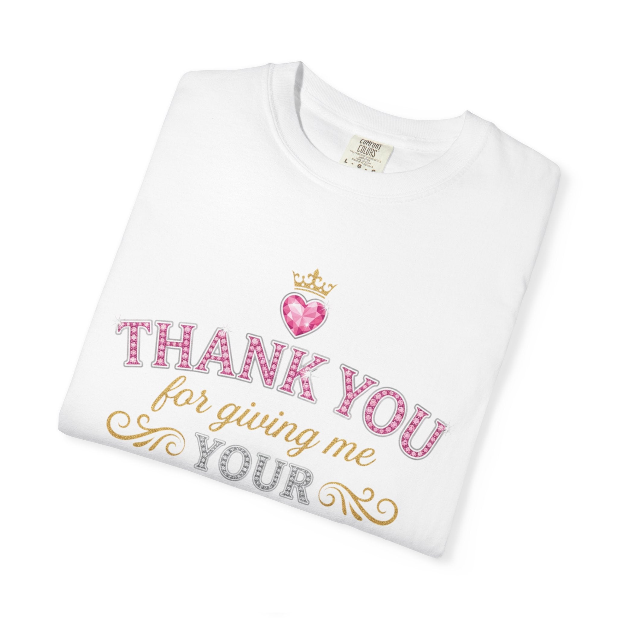 Thank You For Giving Me Your Heart T-Shirt — Romantic Heart Graphic Valentine’s Tee