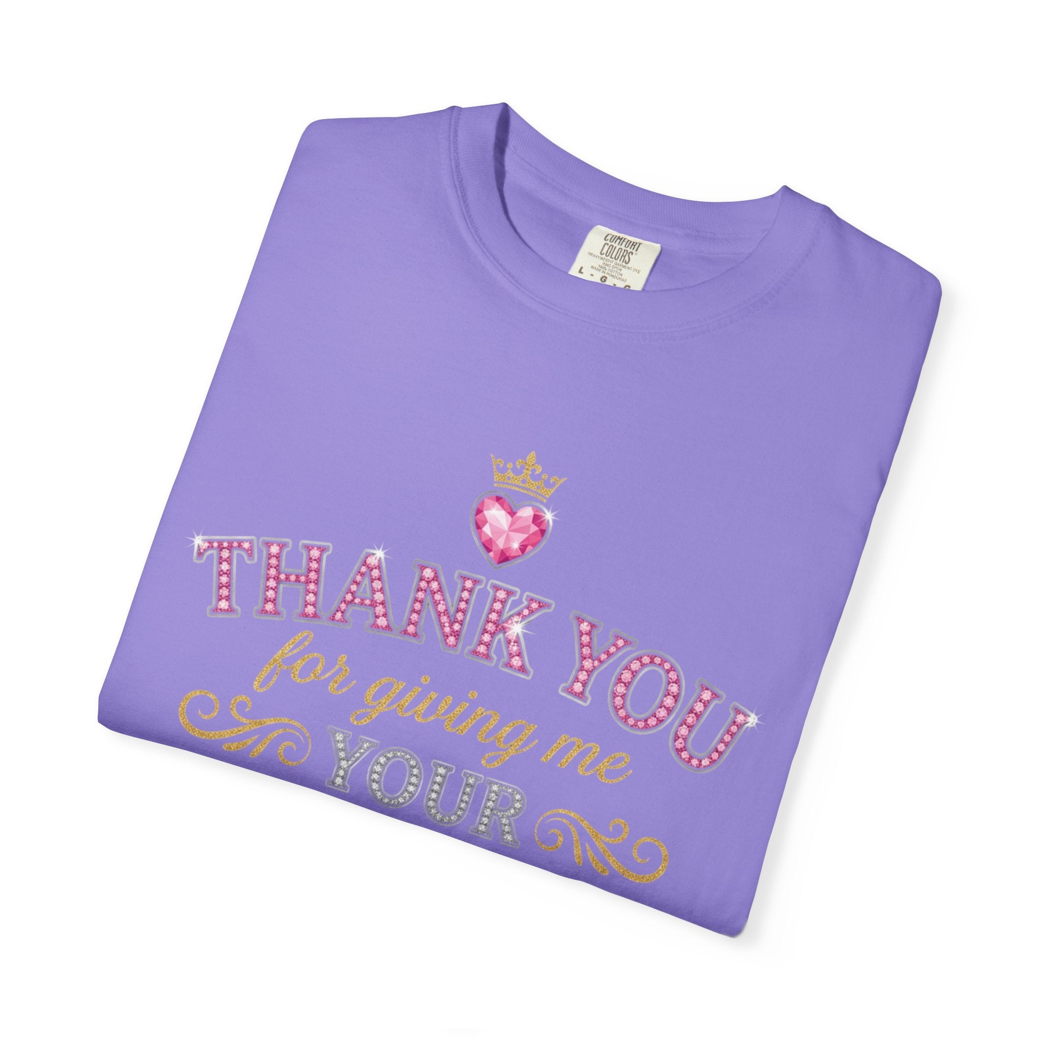 Thank You For Giving Me Your Heart T-Shirt — Romantic Heart Graphic Valentine’s Tee