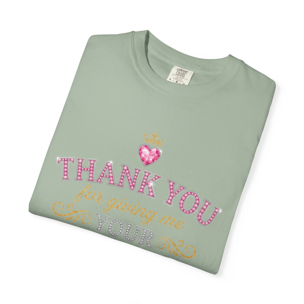 Thank You For Giving Me Your Heart T-Shirt — Romantic Heart Graphic Valentine’s Tee