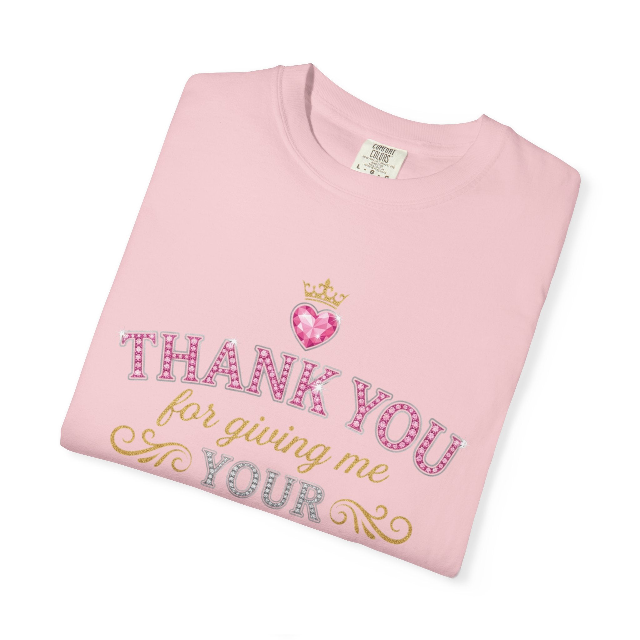 Thank You For Giving Me Your Heart T-Shirt — Romantic Heart Graphic Valentine’s Tee