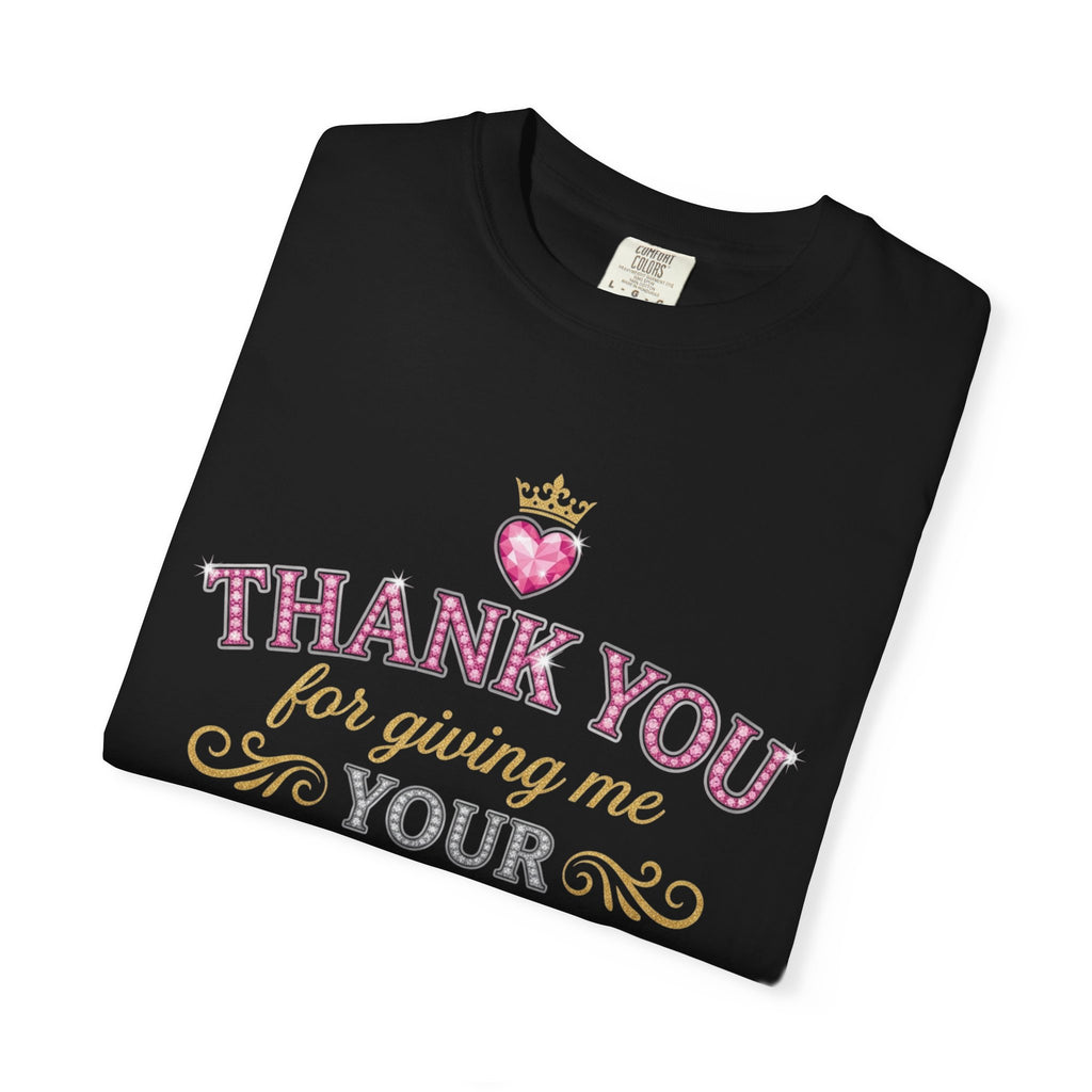 Thank You For Giving Me Your Heart T-Shirt — Romantic Heart Graphic Valentine’s Tee